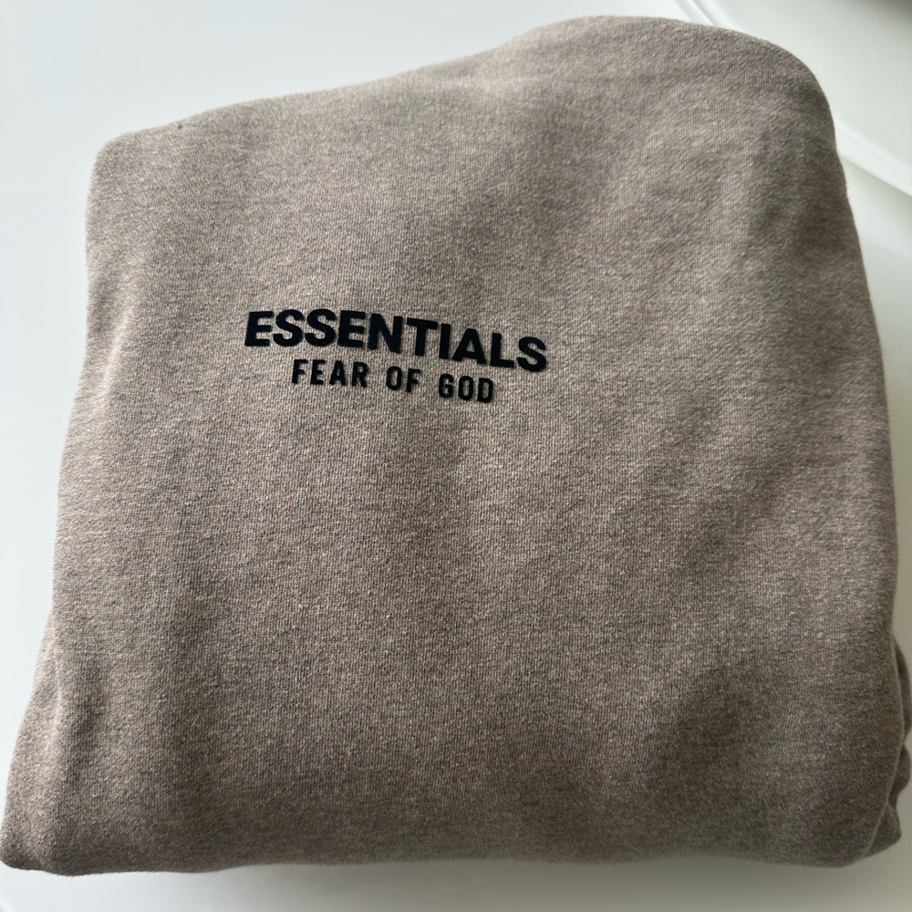 Fear of God Essentials Fleece Hoodie - Authentic Heather Grey L